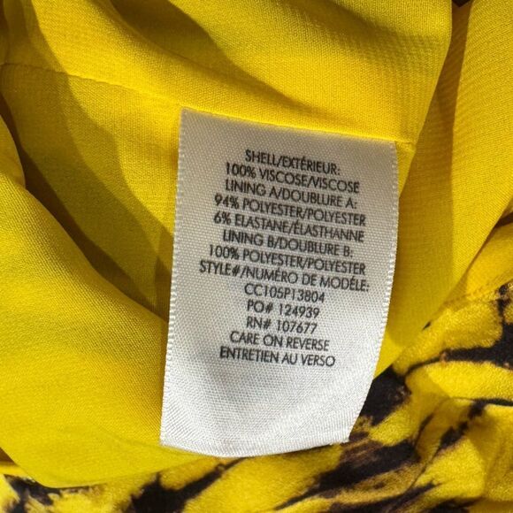 Alice + Olivia Winnie Black And Yellow Romper Women’s 2 - Picture 3 of 5